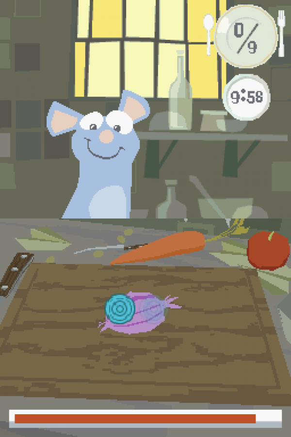 Disney Pixar Ratatouille gameplay for Nintendo DS (DS) animated movie-based adventure video game