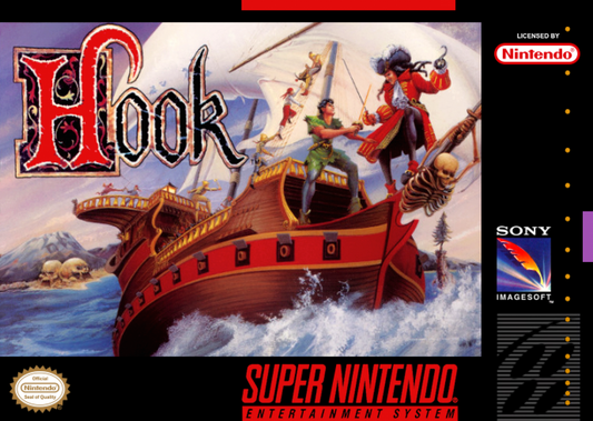 Hook cover art for Super Nintendo Entertainment System (SNES) video game