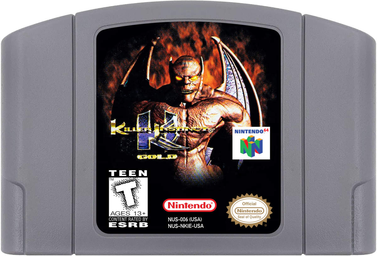 Killer Instinct Gold cartridge for Nintendo 64 (N64) video game