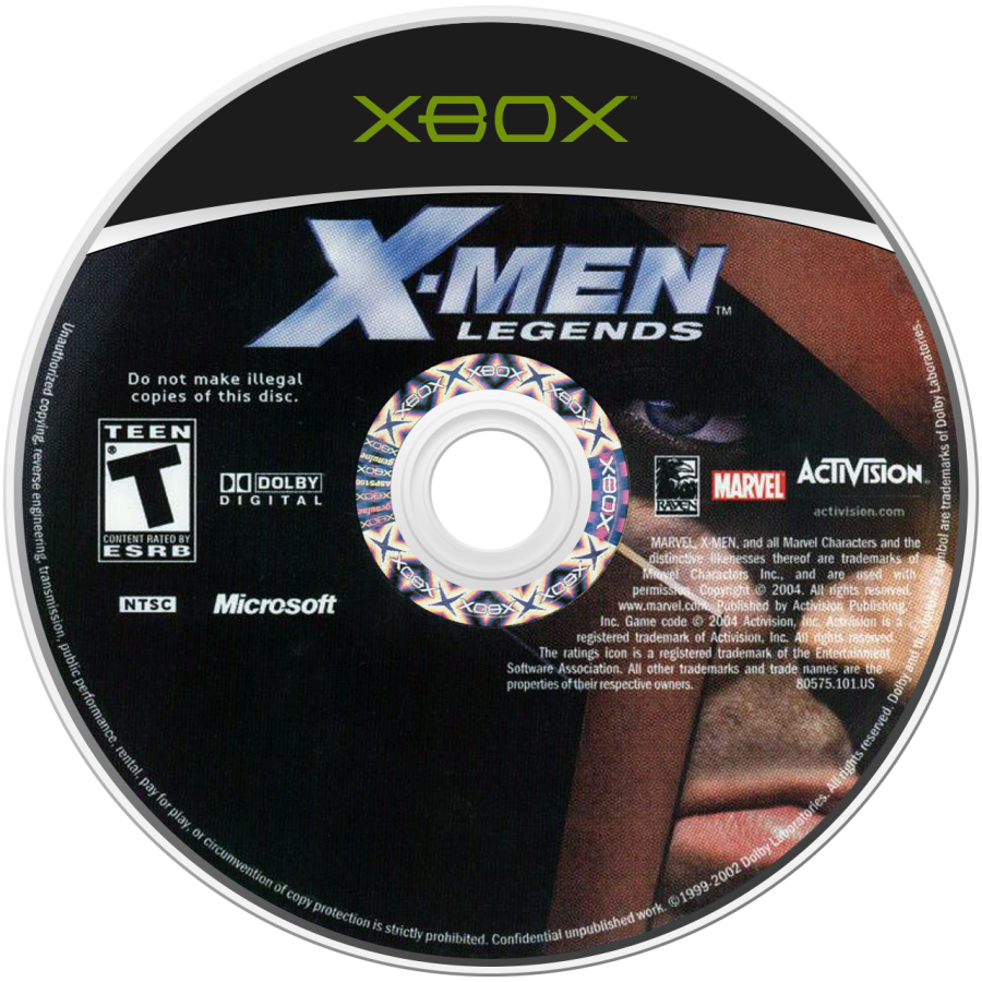X-Men Legends Xbox XBOX for action role playing video game fans featuring Marvel superhero team based combat iconic X-Men characters character progression cooperative multiplayer mutant powers immersive comic book storyline dungeon exploration collectible gaming appeal game disc