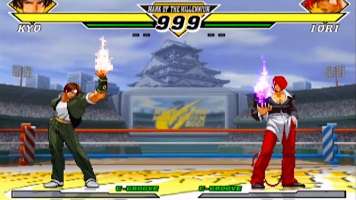 Capcom vs. SNK 2 for PlayStation 2 with crossover 2D fighting arcade theme gameplay