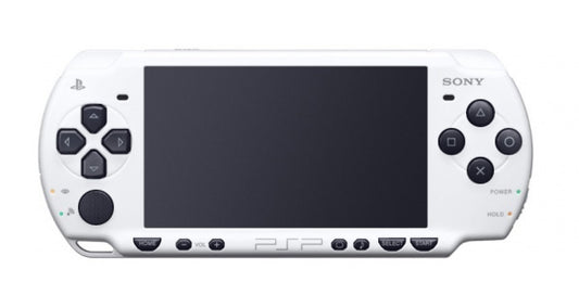 PlayStation Portable 1000 Pearl White with black buttons handheld console