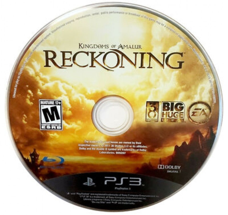 Kingdoms of Amalur Reckoning disc for PlayStation 3 PS3 video game