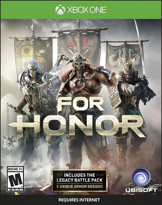 For Honor cover art for Xbox One (XONE) medieval action fighting video game
