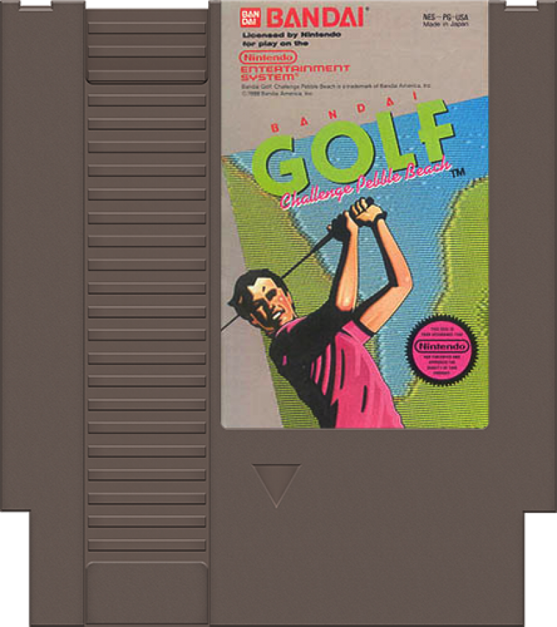 Bandai Golf Challenge: Pebble Beach cartridge for Nintendo Entertainment System (NES) retro video game