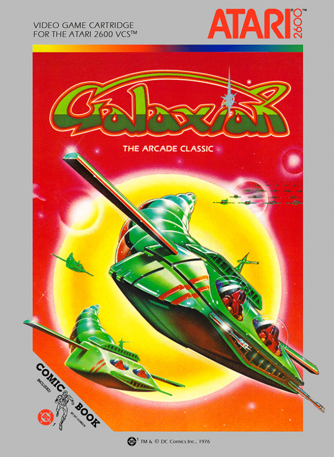 Galaxian cover art for Atari 2600 (2600) video game