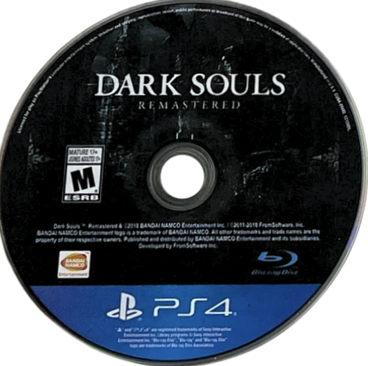 Dark Souls Remastered – PlayStation 4 (PS4) video game disc, action RPG by FromSoftware