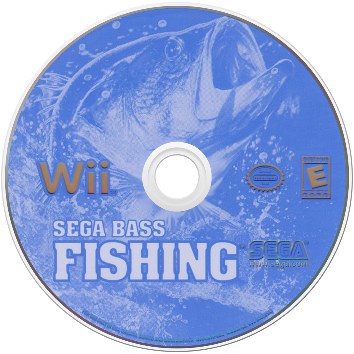 Sega Bass Fishing – Nintendo Wii (Wii) fishing simulation sports video game disc