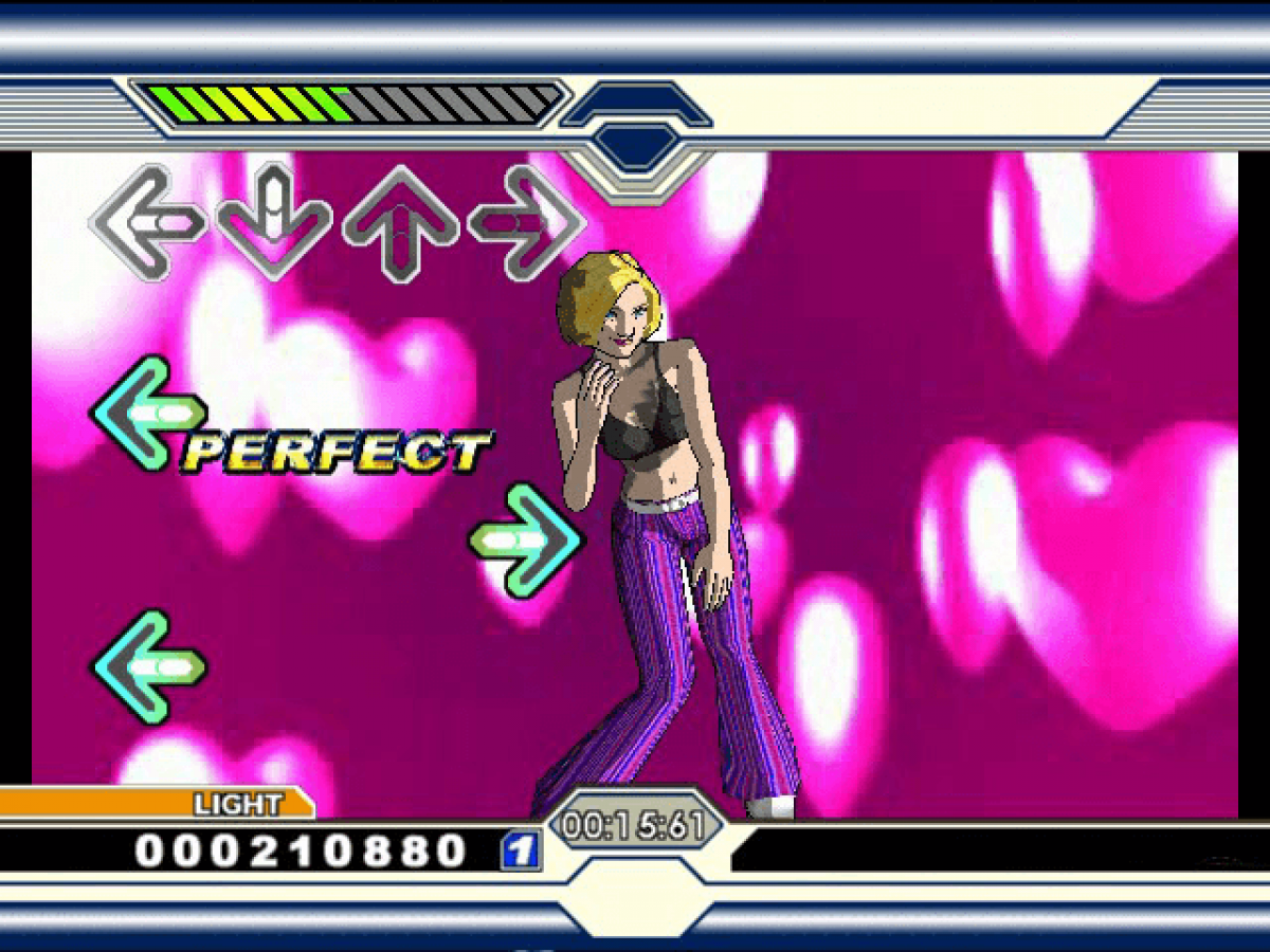 Dance Dance Revolution: Ultramix gameplay art for Xbox (XBOX) video game