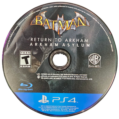 Batman Return to Arkham PlayStation 4 PS4 for action adventure video game fans featuring Batman Arkham Asylum and Batman Arkham City remastered gameplay Gotham City exploration stealth combat detective investigations iconic villains gadget abilities challenging missions and immersive DC Comics superhero action collectible gaming appeal game disc