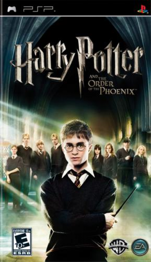 Harry Potter and the Order of the Phoenix game cover for Playstation Portable video game. 
