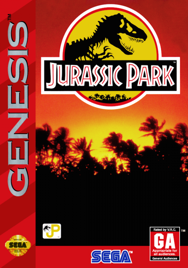 Jurassic Park cover art for Sega Genesis (GEN) video game