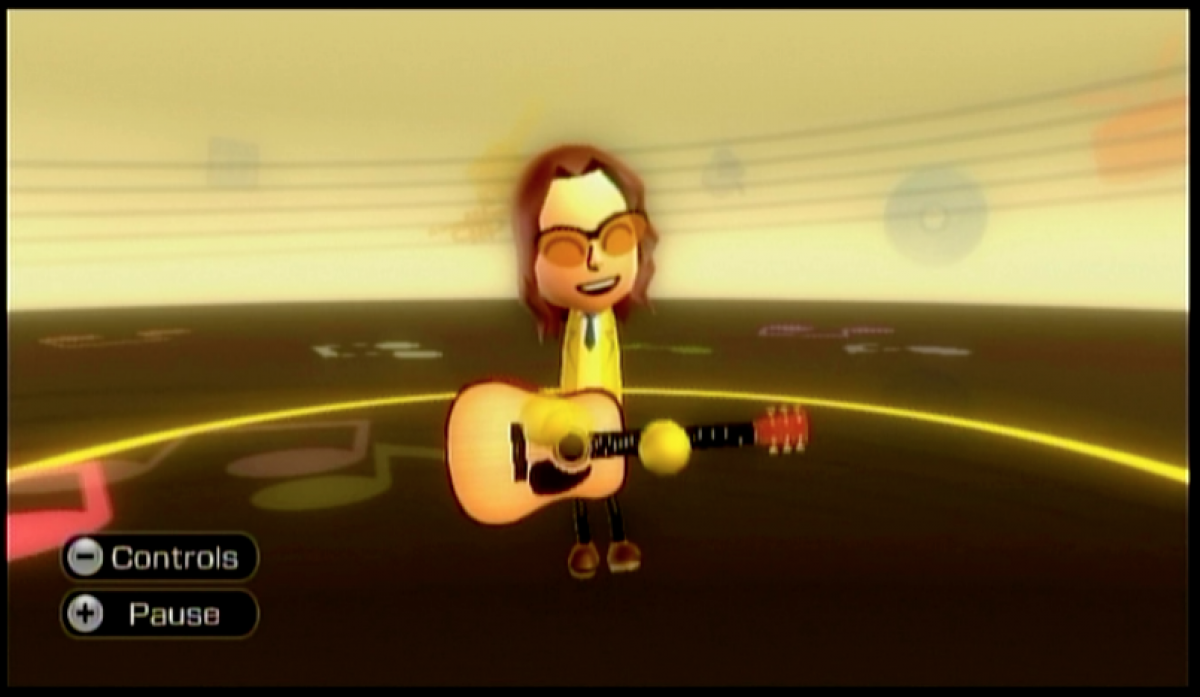 Wii Music gameplay for Nintendo Wii (Wii) featuring motion‑controlled music creation with virtual instruments, jam sessions, and playful performance modes.