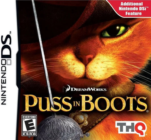 Puss in Boots cover art for Nintendo DS (DS) video game