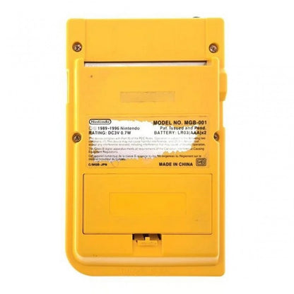 Dandelion Yellow Game Boy Pocket Nintendo handheld gaming console portable retro video game system classic Nintendo hardware collectible gaming device back