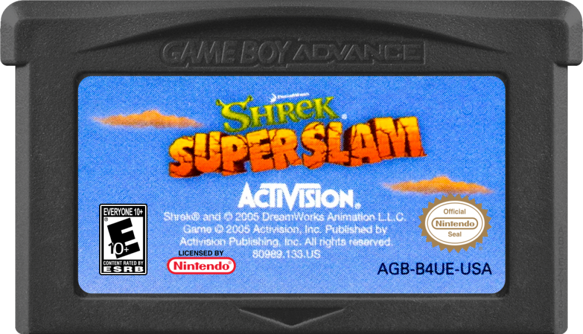 Game Boy Advance Shrek Super Slam fighting game game cartridge