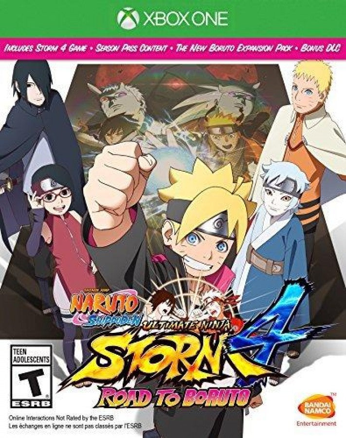 Naruto Shippuden Ultimate Ninja Storm 4 Road to Boruto cover art for Xbox One (XONE) video game