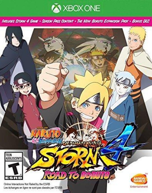 Naruto Shippuden Ultimate Ninja Storm 4 Road to Boruto cover art for Xbox One (XONE) video game