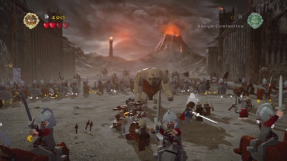 LEGO The Lord of the Rings Xbox 360 cover art for retro video game enthusiasts featuring action adventure gameplay LEGO styled fantasy world exploration cooperative puzzle solving epic story driven quests based on The Lord of the Rings trilogy humorous interpretation of Middle earth and collectible gaming appeal gameplay