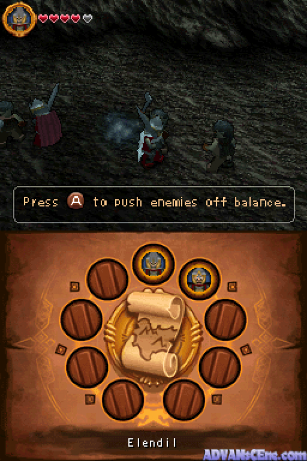 LEGO The Lord of the Rings gameplay for Nintendo DS (DS) action adventure video game