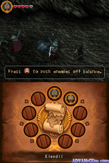 LEGO The Lord of the Rings gameplay for Nintendo DS (DS) action adventure video game