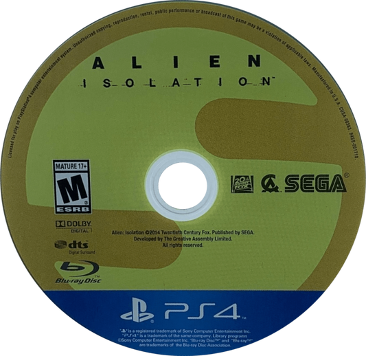 Alien Isolation Nostromo Edition PlayStation 4 PS4 for retro video game enthusiasts featuring survival horror gameplay stealth based encounters tense alien evasion mechanics atmospheric sci fi exploration resource management challenges cinematic suspense and collectible gaming appeal disc 