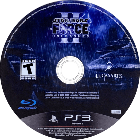 Star Wars: The Force Unleashed II disc for PlayStation 3 (PS3) video game