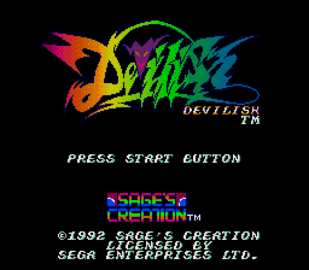 Devilish The Next Possession Sega Genesis GEN for retro video game enthusiasts featuring fantasy pinball action gameplay paddle based mechanics magical themed stages challenging bosses unique arcade style gameplay and collectible gaming appeal gameplay 