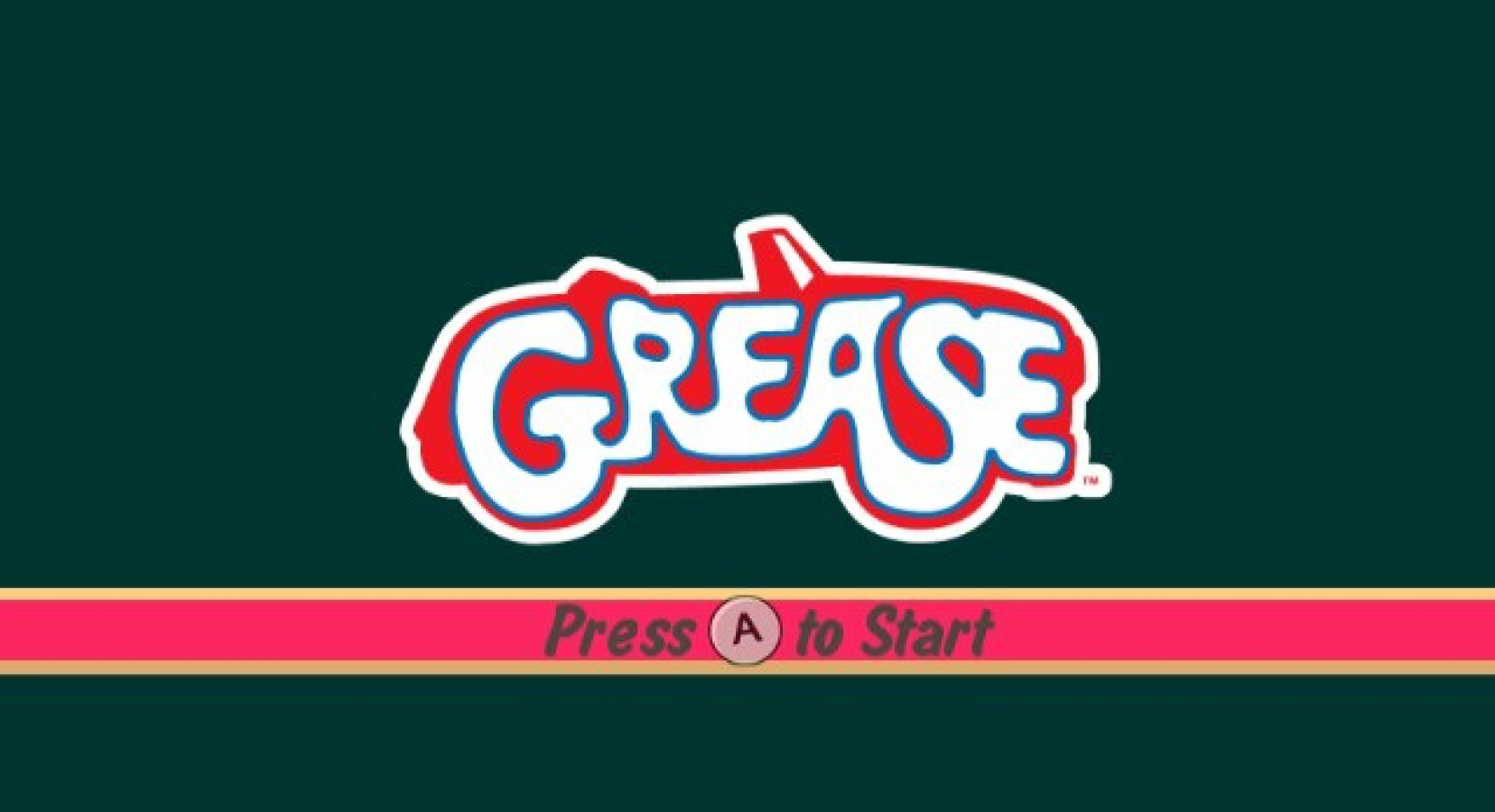 Grease: The Official Video Game – Nintendo Wii (Wii) music rhythm party title screen for video game