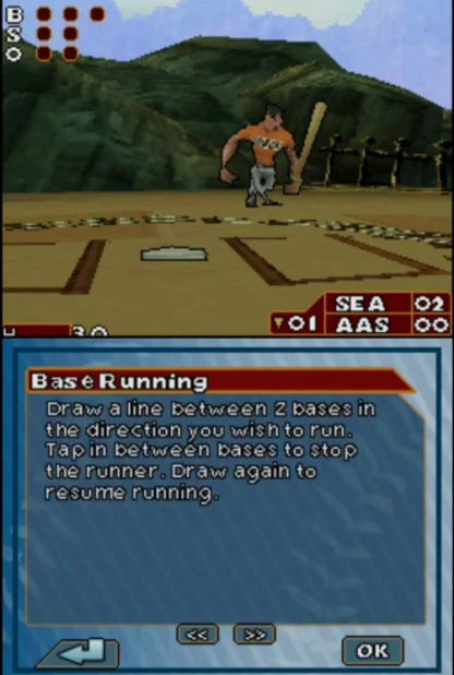 MLB 2K8 Fantasy All Stars for Nintendo DS arcade style baseball video game featuring exaggerated cartoon players fantasy themed teams fast paced gameplay touch controls and a fun all ages handheld baseball experience gameplay