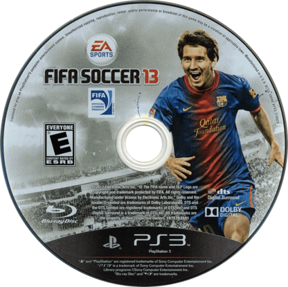 FIFA Soccer 13 disc art for PlayStation 3 (PS3) video game