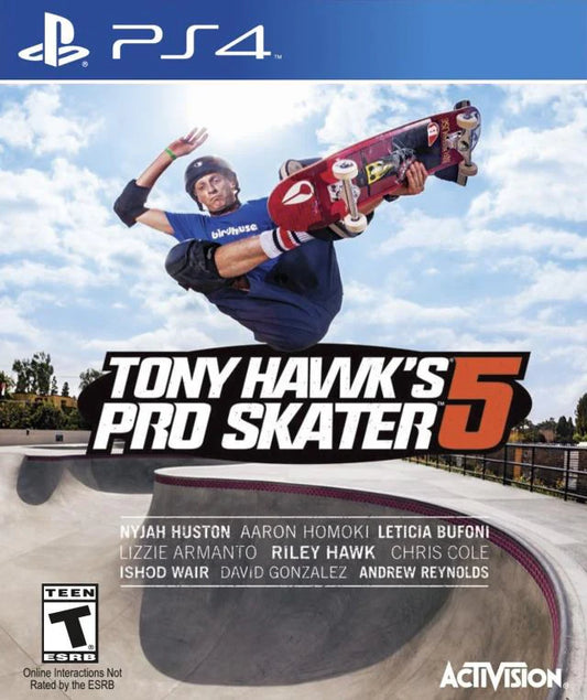 Tony Hawk's Pro Skater 5 cover art for PlayStation 4 (PS4) video game