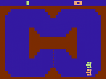 Indy 500 gameplay art for Atari 2600 video game
