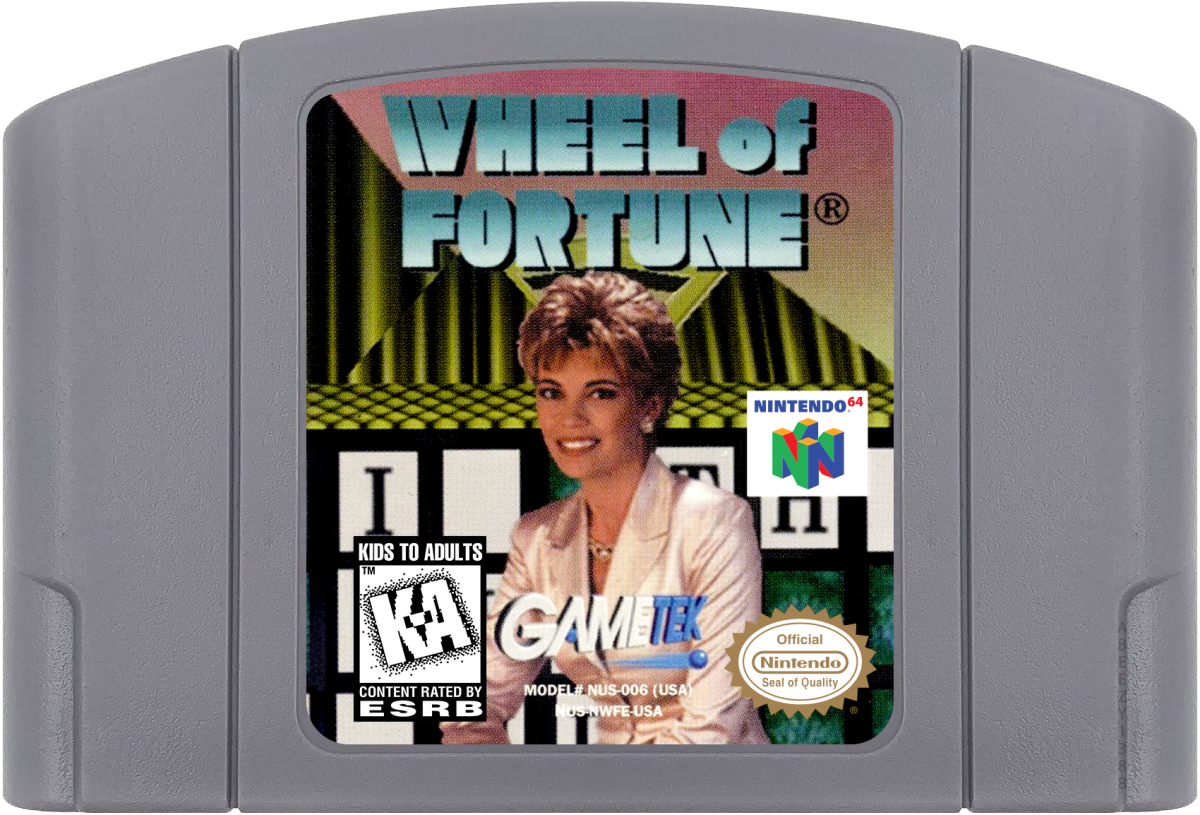 Wheel of Fortune cartridge for Nintendo 64 (N64) video game