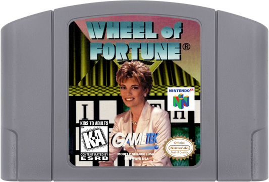 Wheel of Fortune cartridge for Nintendo 64 (N64) video game