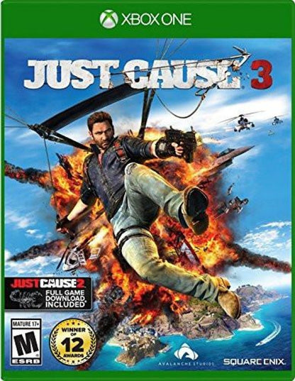 Just Cause 3 cover art for Xbox One (XONE) open-world action-adventure video game