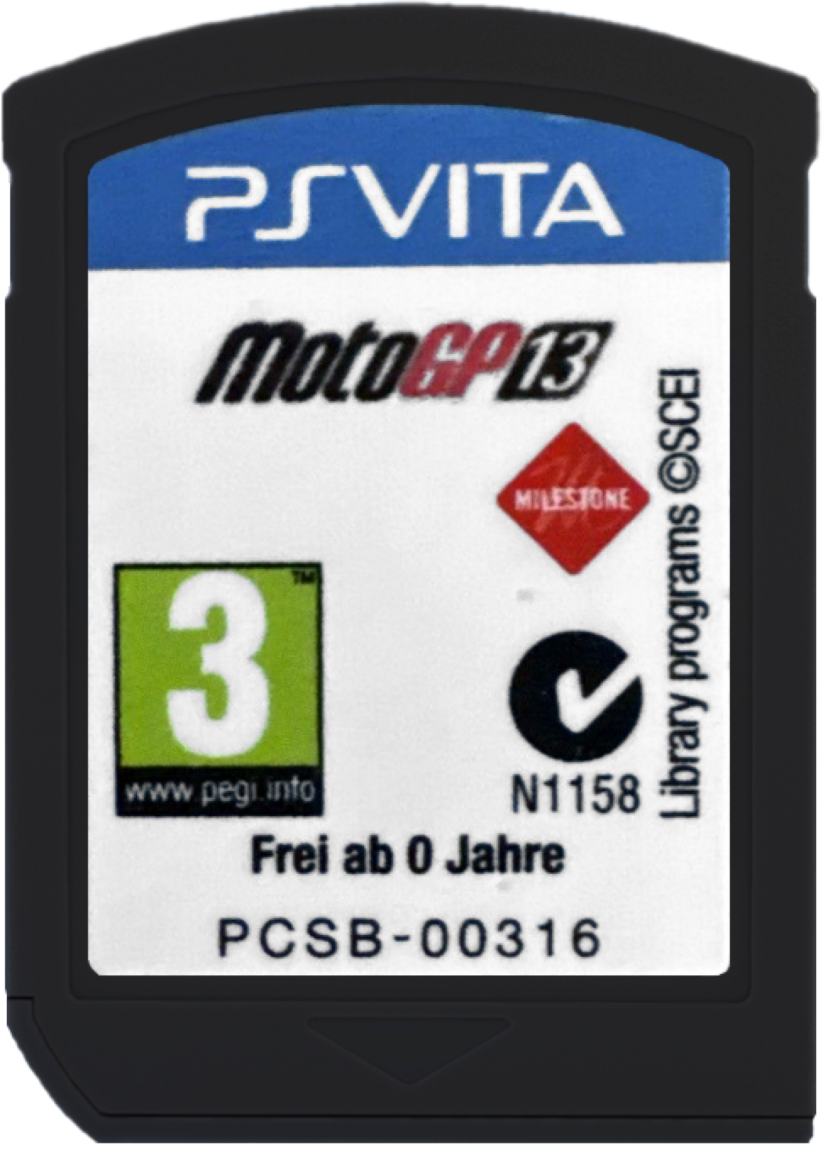 MotoGP 13 PAL Import retro PS Vita video game MotoGP motorcycle racing sports simulation realistic bike racing championship gameplay handheld console title PlayStation Vita release cartridge