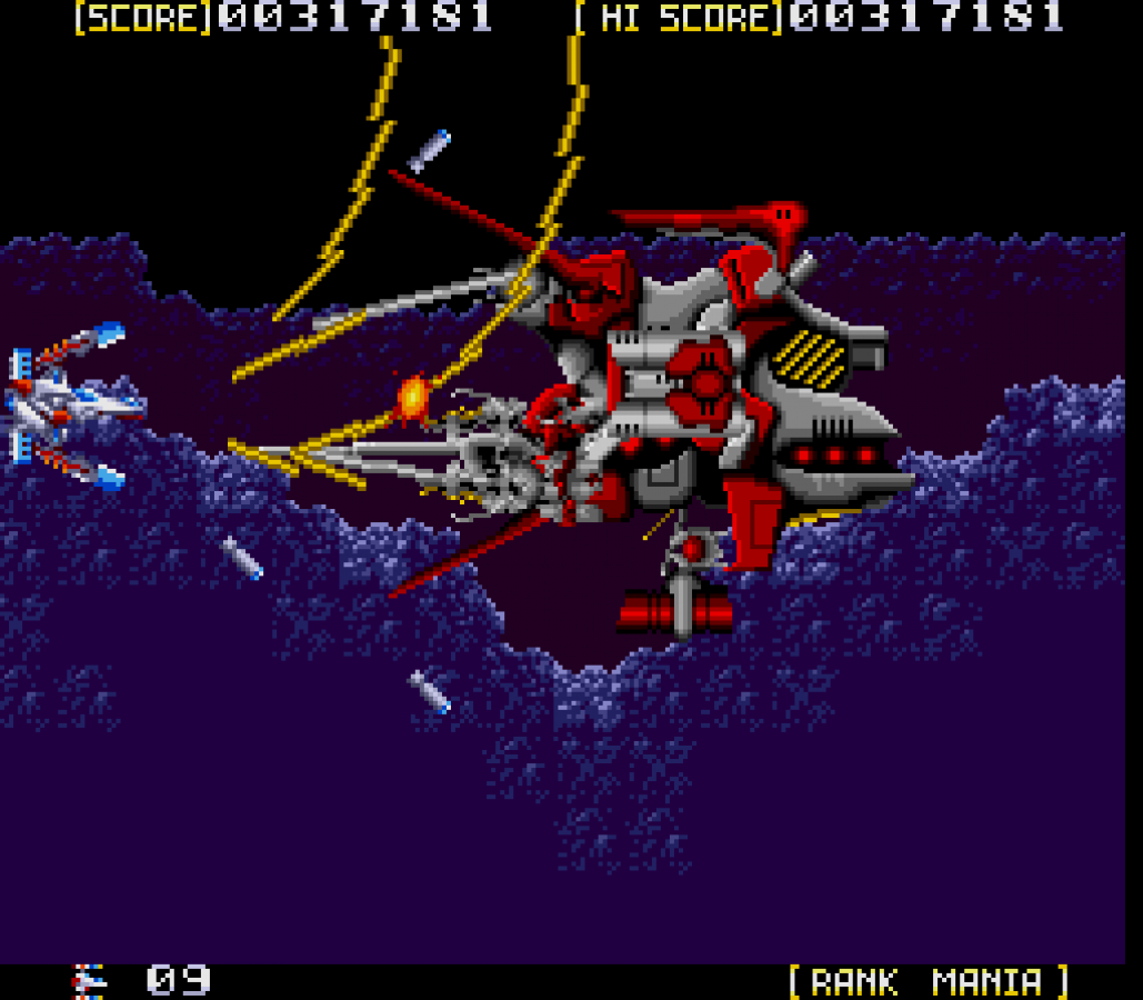 Sol-Feace Sega CD shoot em up video game featuring fast-paced space combat futuristic spacecraft intense enemy waves powerful weapons boss battles scrolling action challenging stages and classic Sega CD gameplay collectible retro gaming appeal gameplay