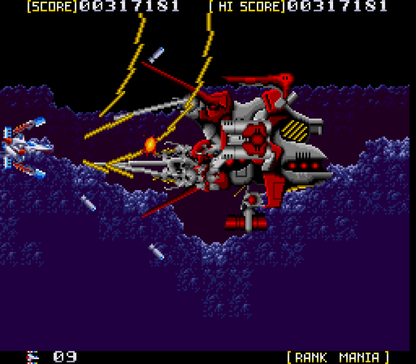 Sol-Feace Sega CD shoot em up video game featuring fast-paced space combat futuristic spacecraft intense enemy waves powerful weapons boss battles scrolling action challenging stages and classic Sega CD gameplay collectible retro gaming appeal gameplay