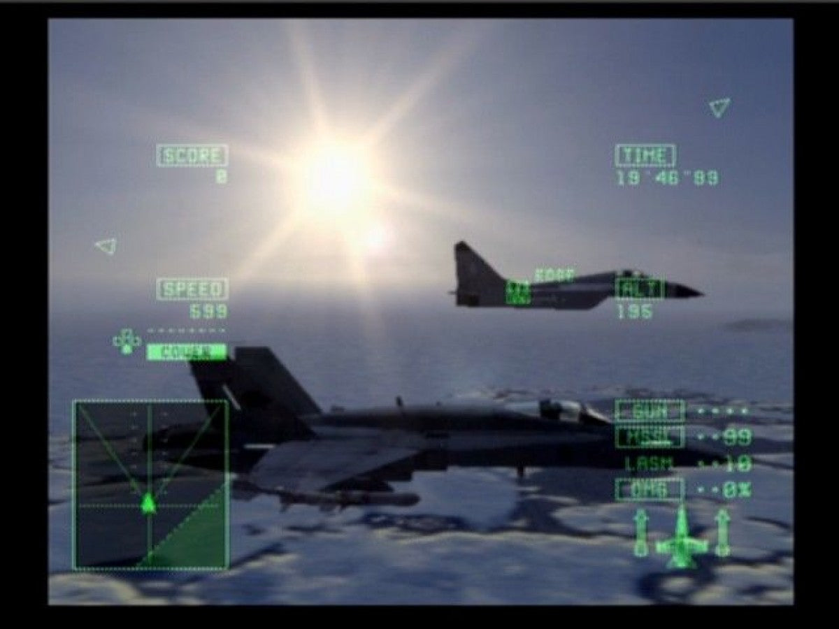 Ace Combat 5 The Unsung War Greatest Hits PlayStation 2 PS2 retro video game combat flight simulator gameplay