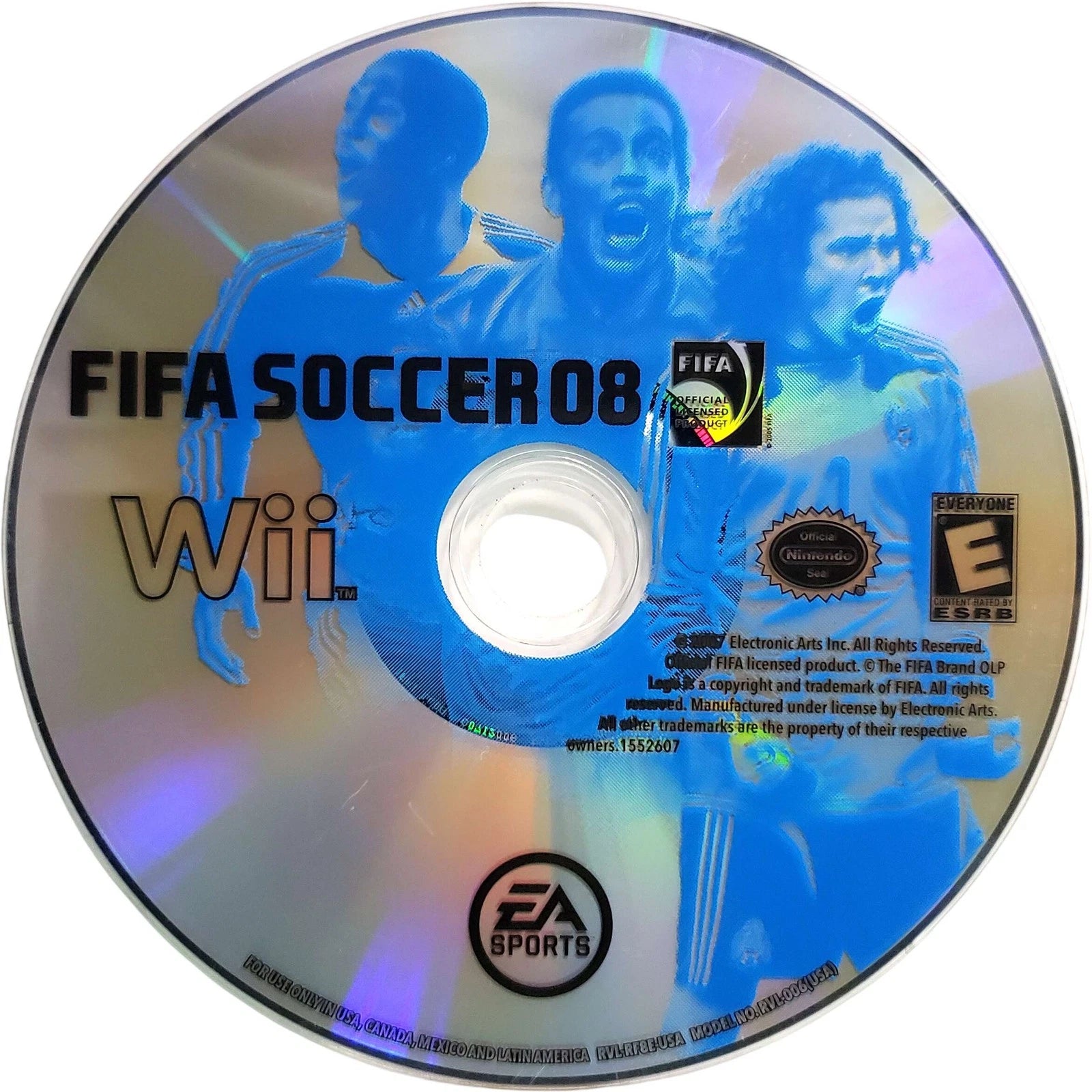 FIFA 08 disc for Nintendo Wii (Wii) video game