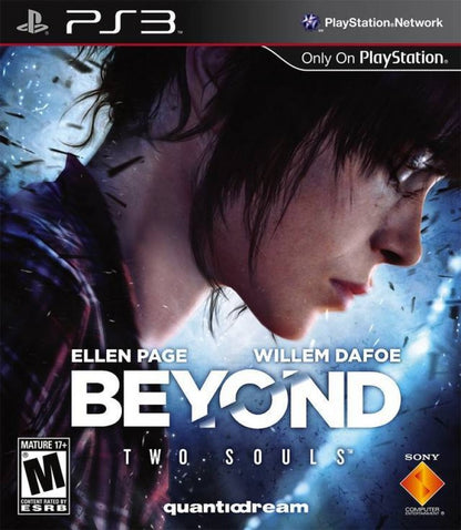 Beyond: Two Souls for PlayStation 3 (PS3) at Gamers INC, featuring a cinematic, choice-driven narrative following Jodie Holmes and her supernatural link to the entity Aiden, delivering emotional storytelling, intense action sequences, and interactive gameplay that blends drama, mystery, and psychological thriller elements from the creators of Heavy Rain front cover