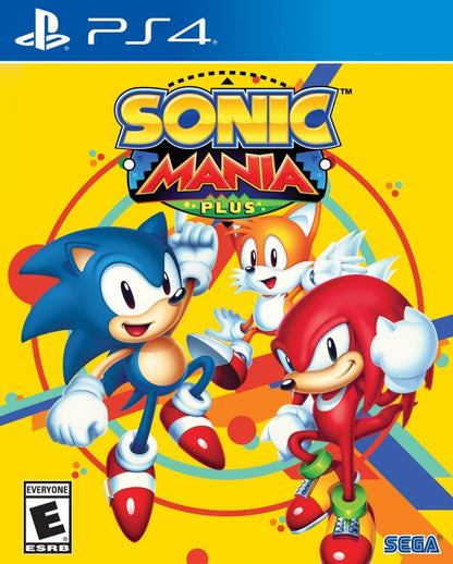 Sonic Mania Plus [Artbook Edition] – PlayStation 4 (PS4) video game cover image, platformer 