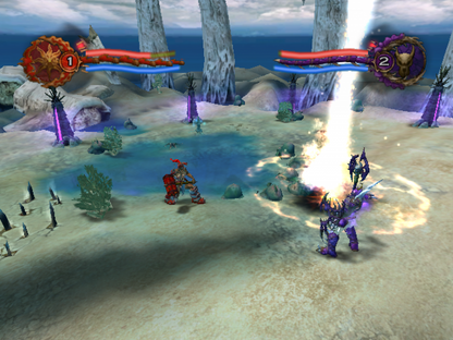 Wrath Unleashed PlayStation 2 PS2 retro video game strategy fighting gameplay (2004)