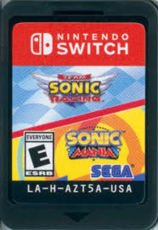 Sonic Mania + Team Sonic Racing Double Pack – Nintendo Switch (NS) Cartridge Front Cover Art