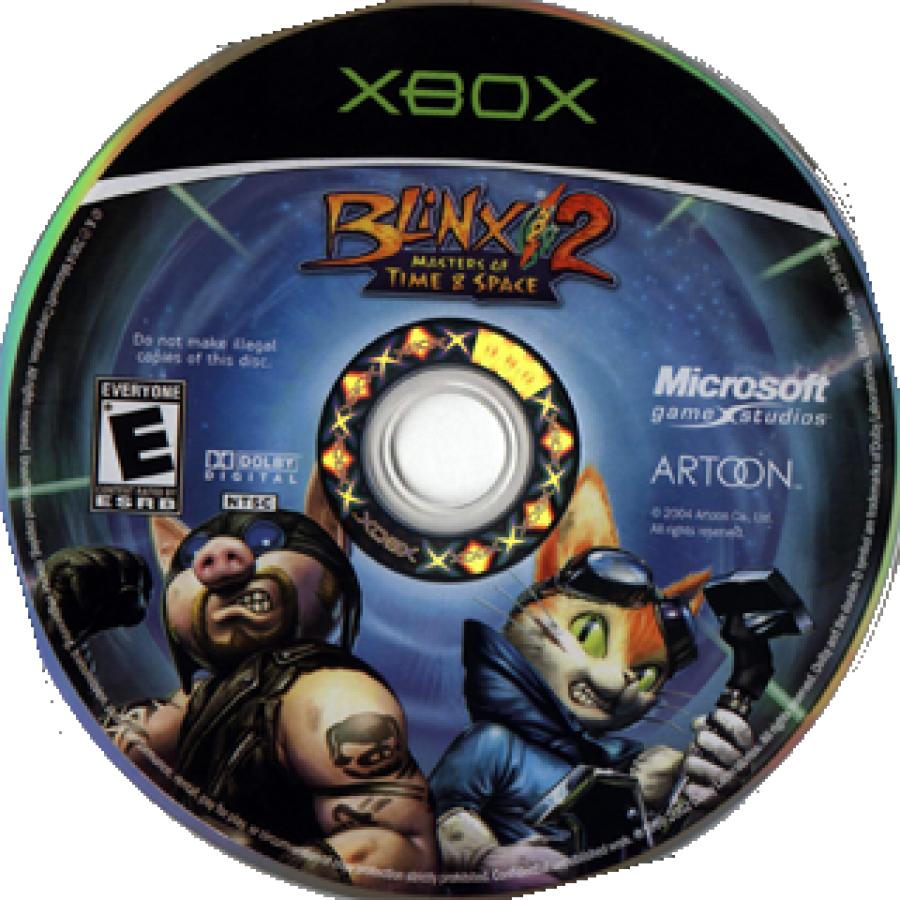Blinx 2: Masters of Time & Space disc art for Xbox (XBOX) video game