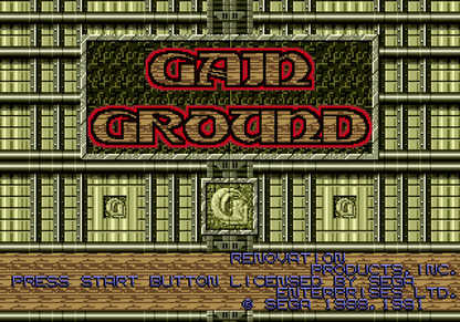 Gain Ground Sega Genesis GEN for retro video game enthusiasts featuring tactical action gameplay strategic character switching arcade style combat maze based levels cooperative multiplayer challenges unique playable heroes and collectible gaming appeal gameplay 