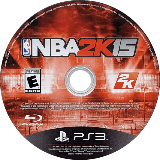 NBA 2K15 for PlayStation 3 (PS3) at Gamers INC, featuring an ultra-realistic basketball experience with a revamped soundtrack curated by Pharrell Williams and improved gameplay animations for smooth action on the court disc