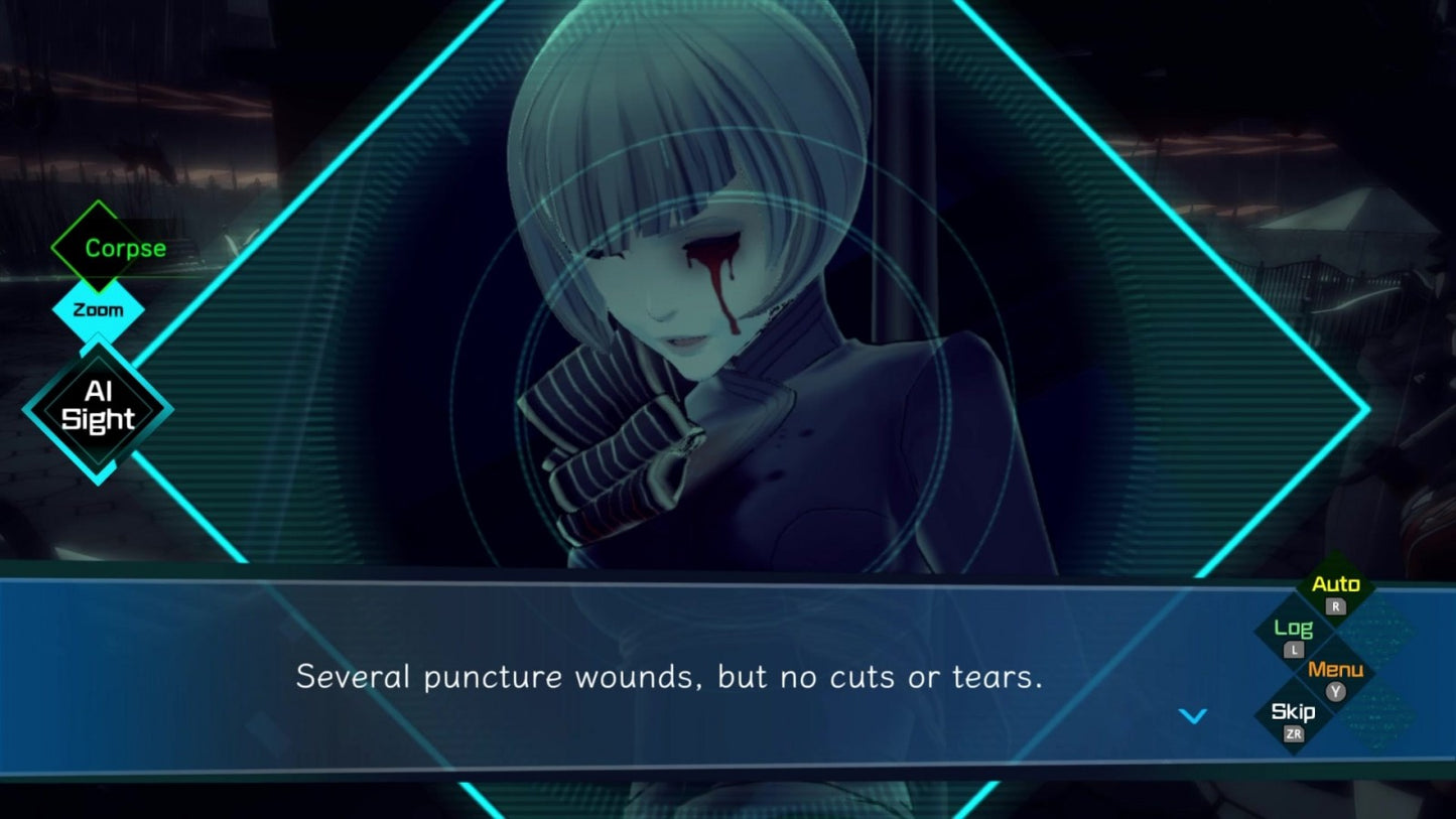 AI: The Somnium Files gameplay image for Nintendo Switch (NS) video game