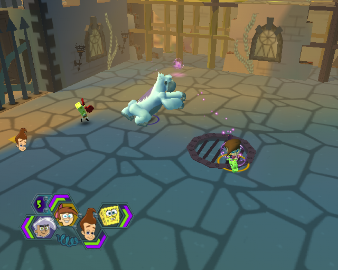 Nicktoons Unite – PlayStation 2 (PS2) video game gameplay, action-adventure crossover game.